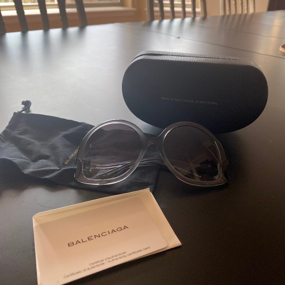 Balenciaga Upside Down 57mm Sunglasses